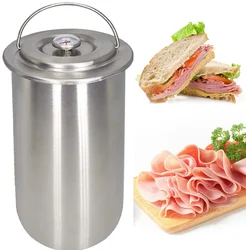 Ham Press Maker Stainless Steel Round Shape Meat Press Maker Machine for Making Sandwich Seafood Patty Gourmet Cooking Tools