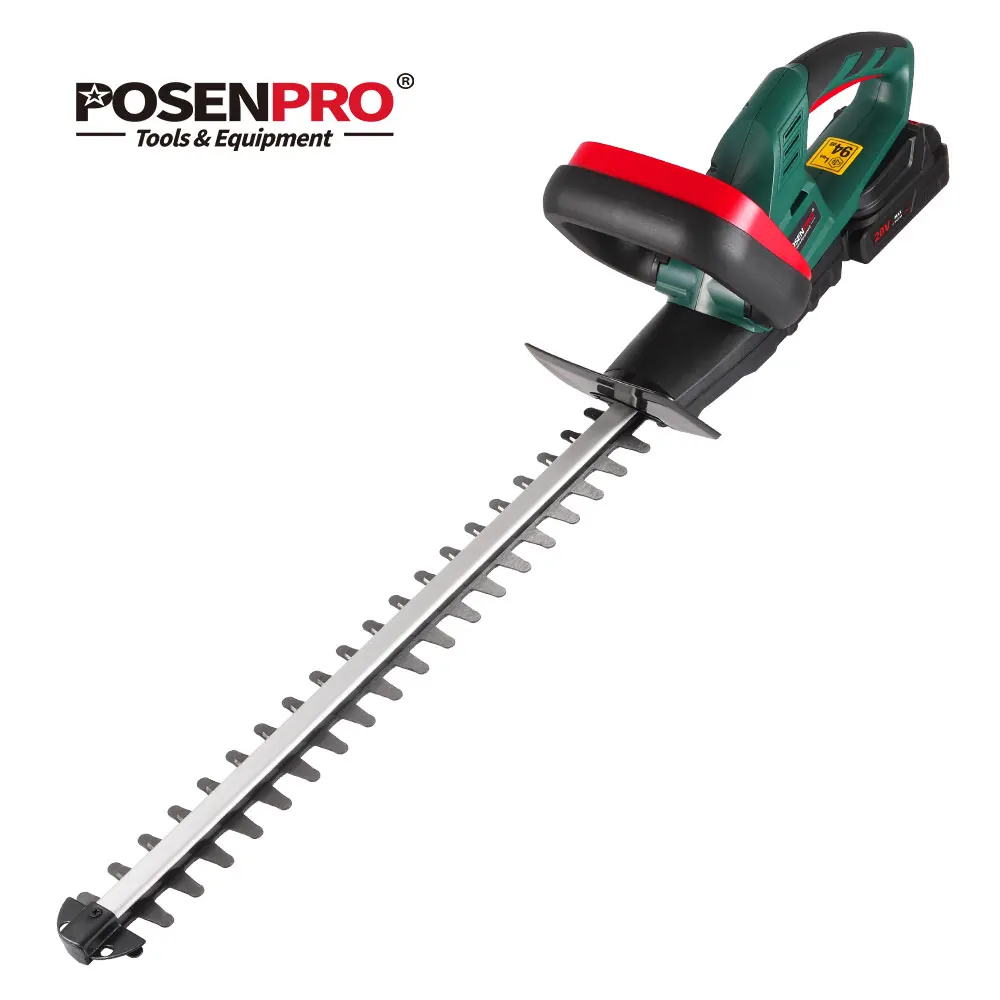 Cortadora y desbrozadora de setos POSENPRO de 20V, cuchilla de corte de 510 mm, apertura de 16 mm, batería de litio de 2.0AH para tipo de batería Makita