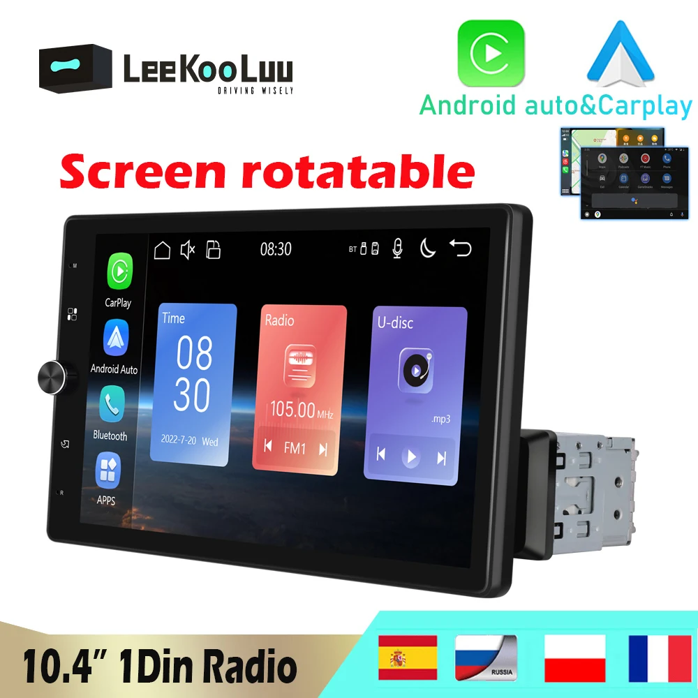 LeeKooLuu 1Din Car Radio 10.4