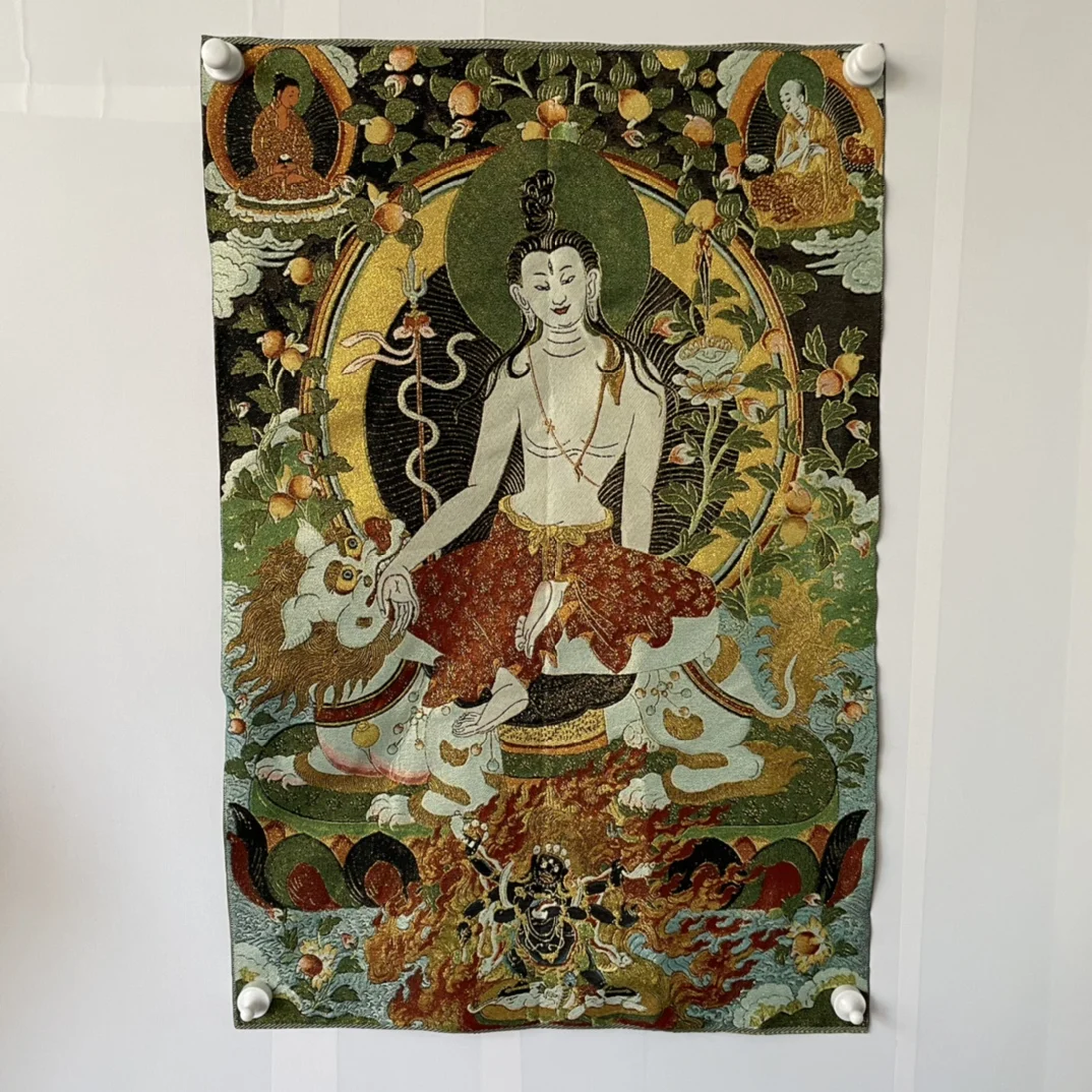 Embroidery Silk Painting Tibetan Buddha Tang Ka Kamon Sarto Bodhisattva