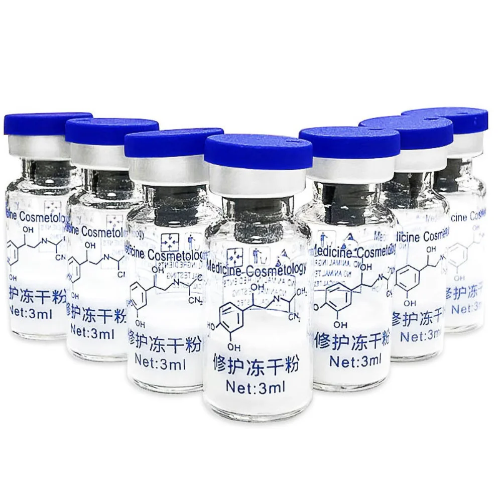 Oligopeptide مجفف بالتجميد مسحوق 5 أزواج إصلاح الترطيب ترطيب عالية النشطة جوهر الأصلي عميق سطع العناية بالبشرة