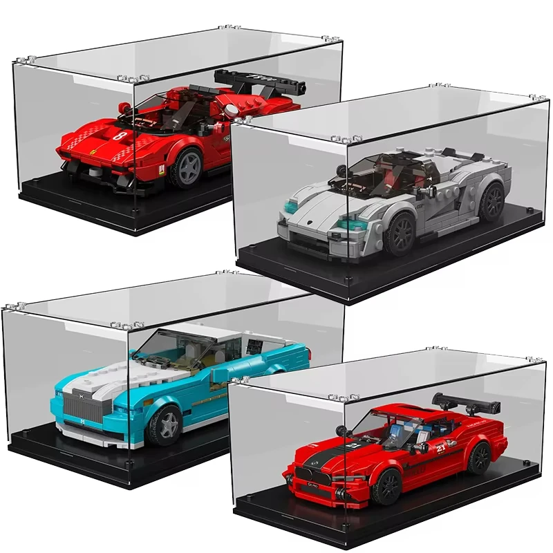 MOULD KING 27069 Technical Car Building Block Sports Racing Vehicle With Display Box  Bricks Assembly Christmas Gift For Boy Kid