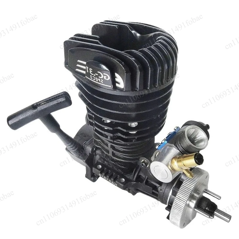 Durable Metal Two-Stroke Engine, 5.1cc Displacement with Hand-Pull Start for Off-Road RC Models