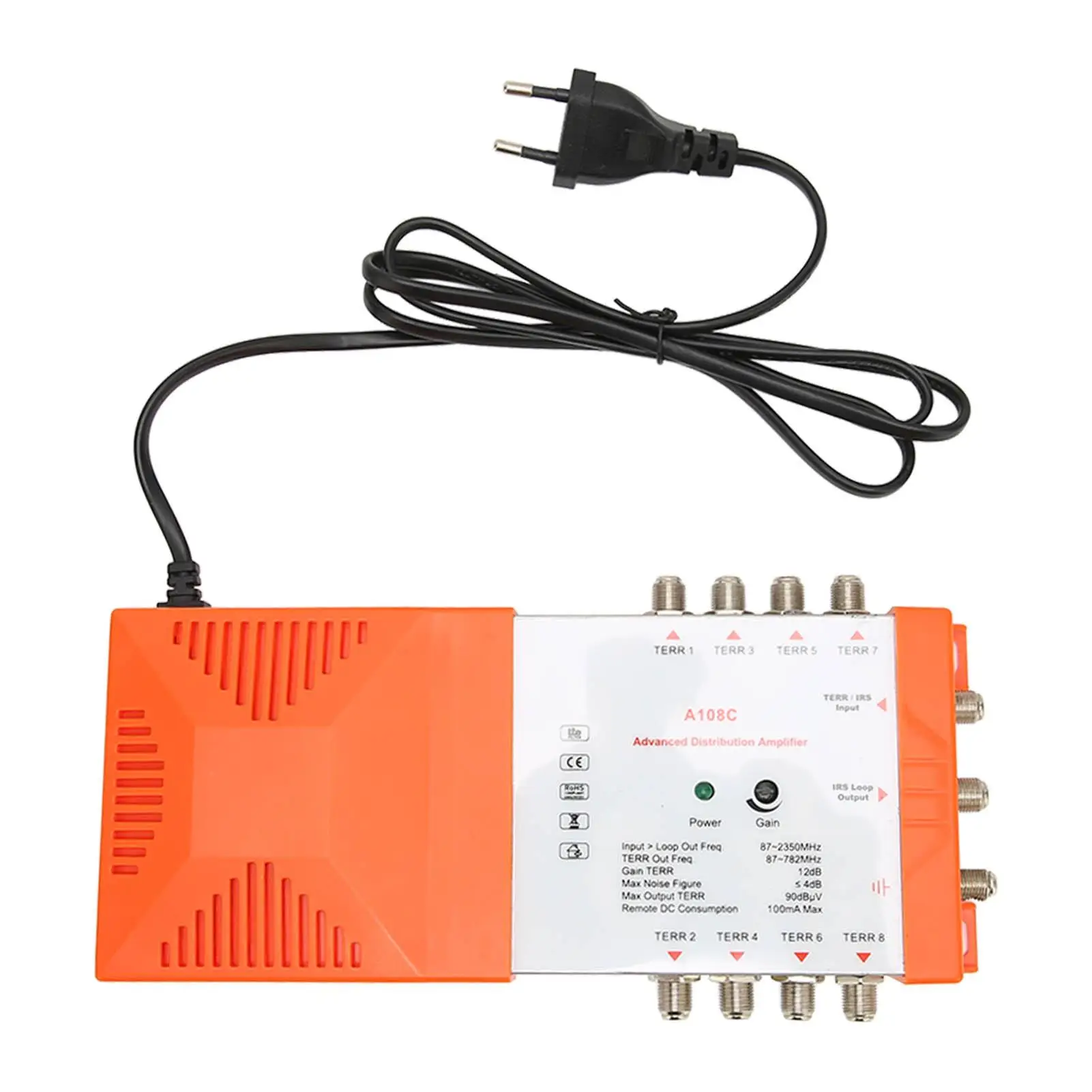 

Professional LTE Filter Distribution Amplifier A108C 8 Channel EU Plug 230V