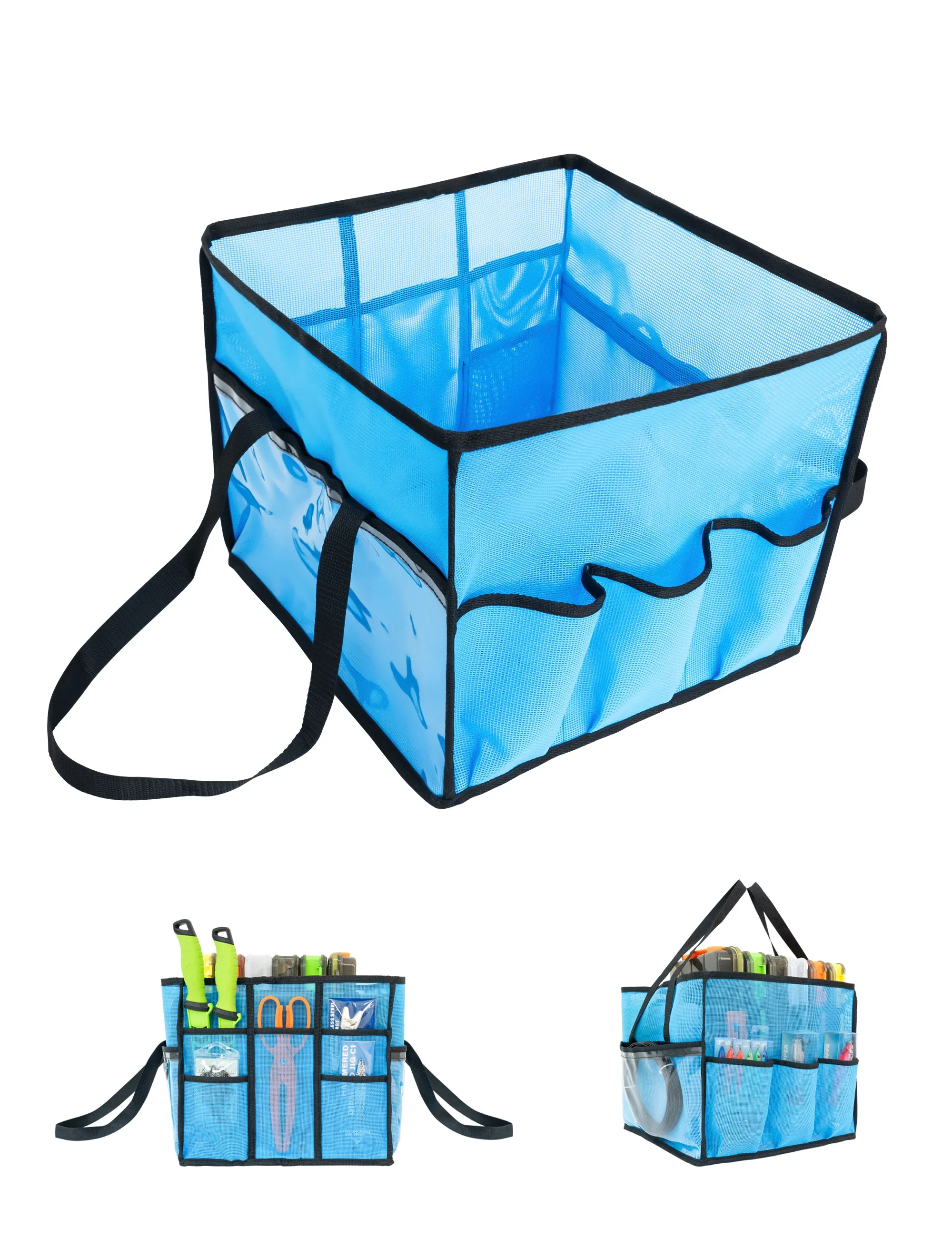 

Tackle Organizer Mesh Tackle Storage Bag Pouches Portable Tackle Storage Fishing Bag for Fishing Lures, Tools and Accessories