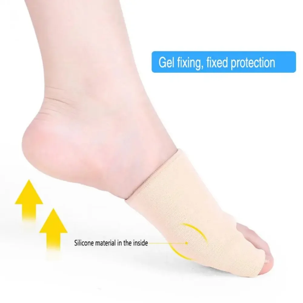 1Pair Breathable Foot Care Tumb Support Shock-Absorbent Big Toe Bunion Correctors Hallux Valgus Straighteners Toe Protector Belt