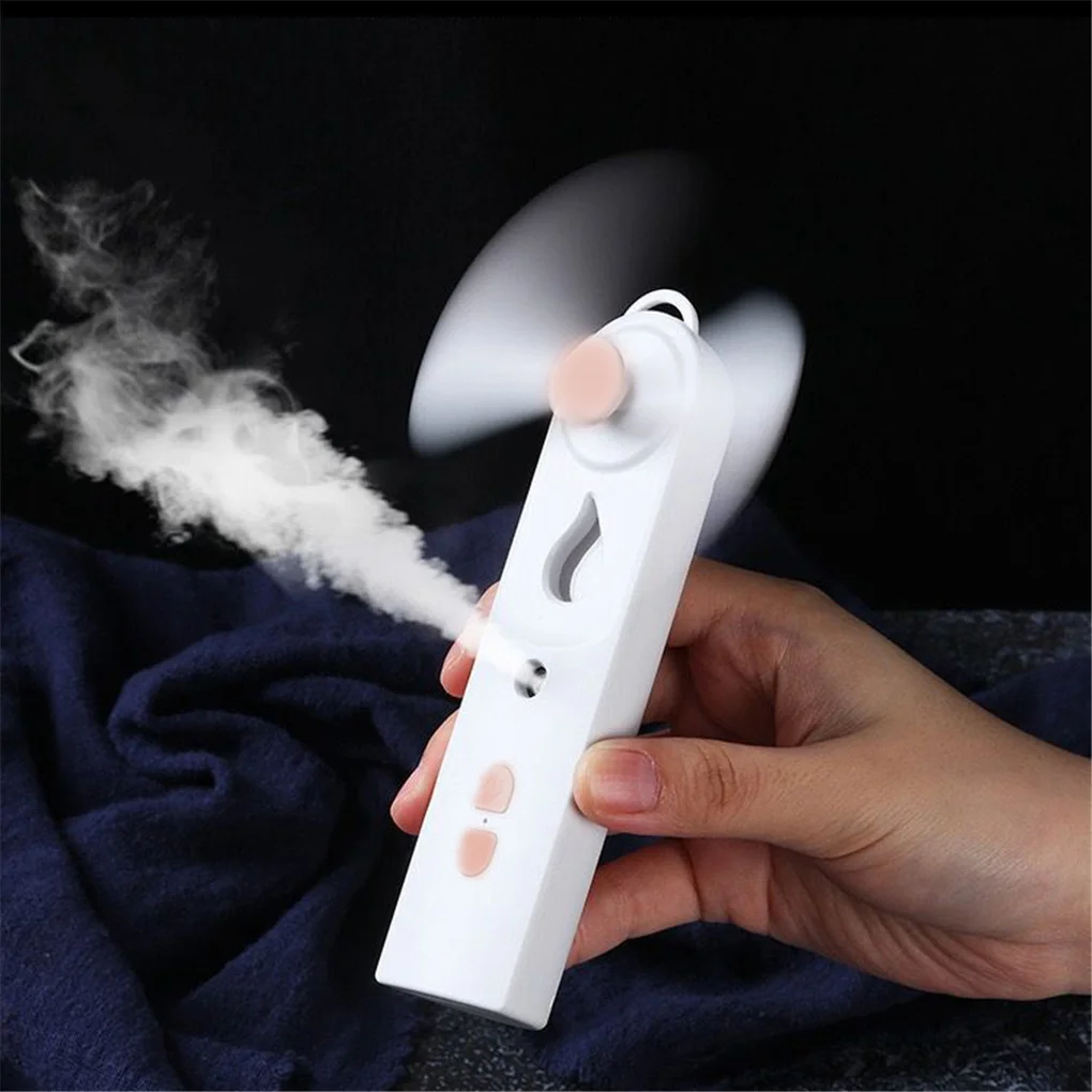 Handheld Fan 500ml Mini Mist Air Cooler Portable USB Rechargeable 30ml Water Tank Spray Fans Humidifier for Home