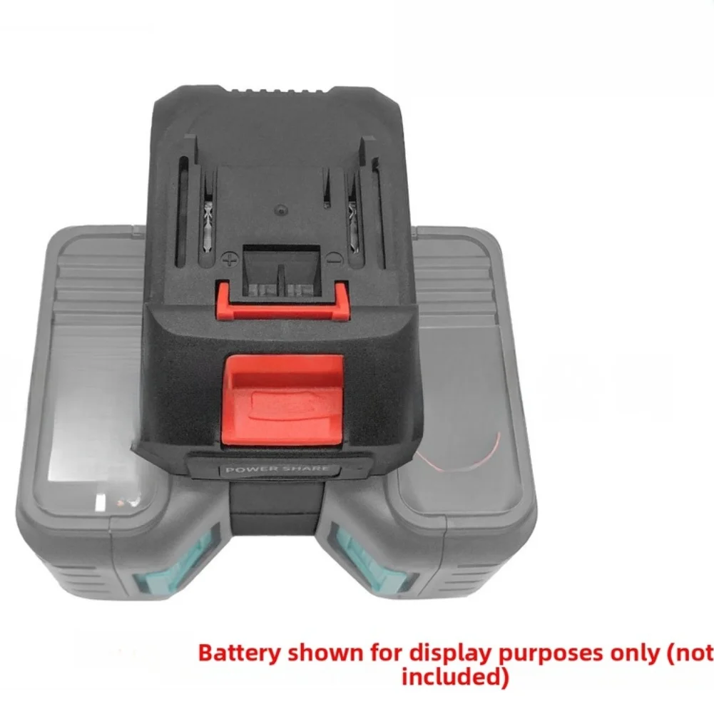Black Dual Battery Adapter Battery Interface Simultaneous Connection Extended Operation Time Efficient Power Sharing