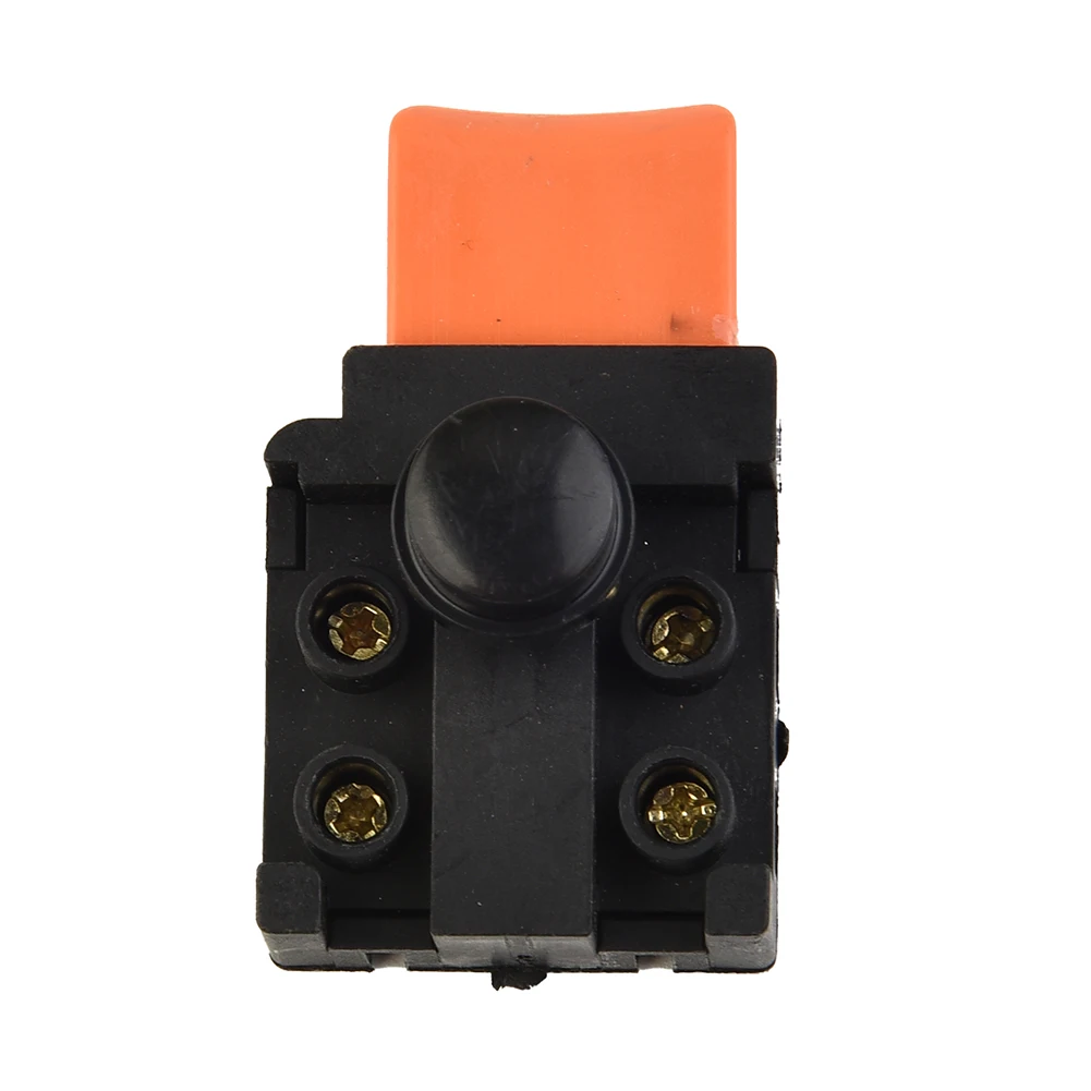Black Dual Pole Off-Lock Trigger Switch 6A 250V For 5016 Electric Chain Saw Power Tool Replacement Parts