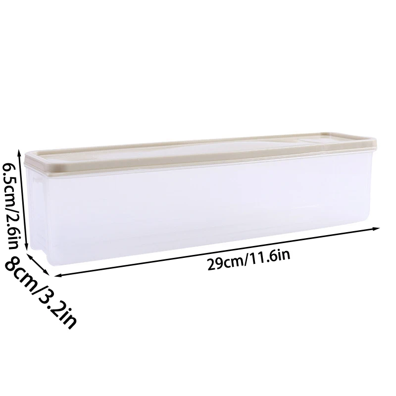 Sealed Noodles Crisper Plastic Noodles Spaghetti Box Kitchen Refrigerator Storage Box Food-Grade Noodle Storage Box