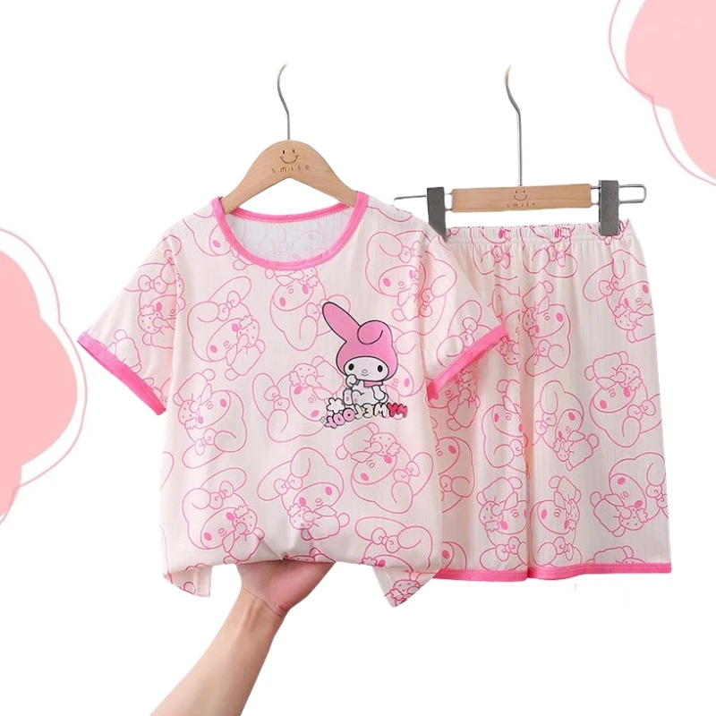 Cartoon Summer Children's Clothing Sets Boys Sleepwear Short Sleeved Clothes Kids Pajamas Set Baby Girls Pyjamas Homewear