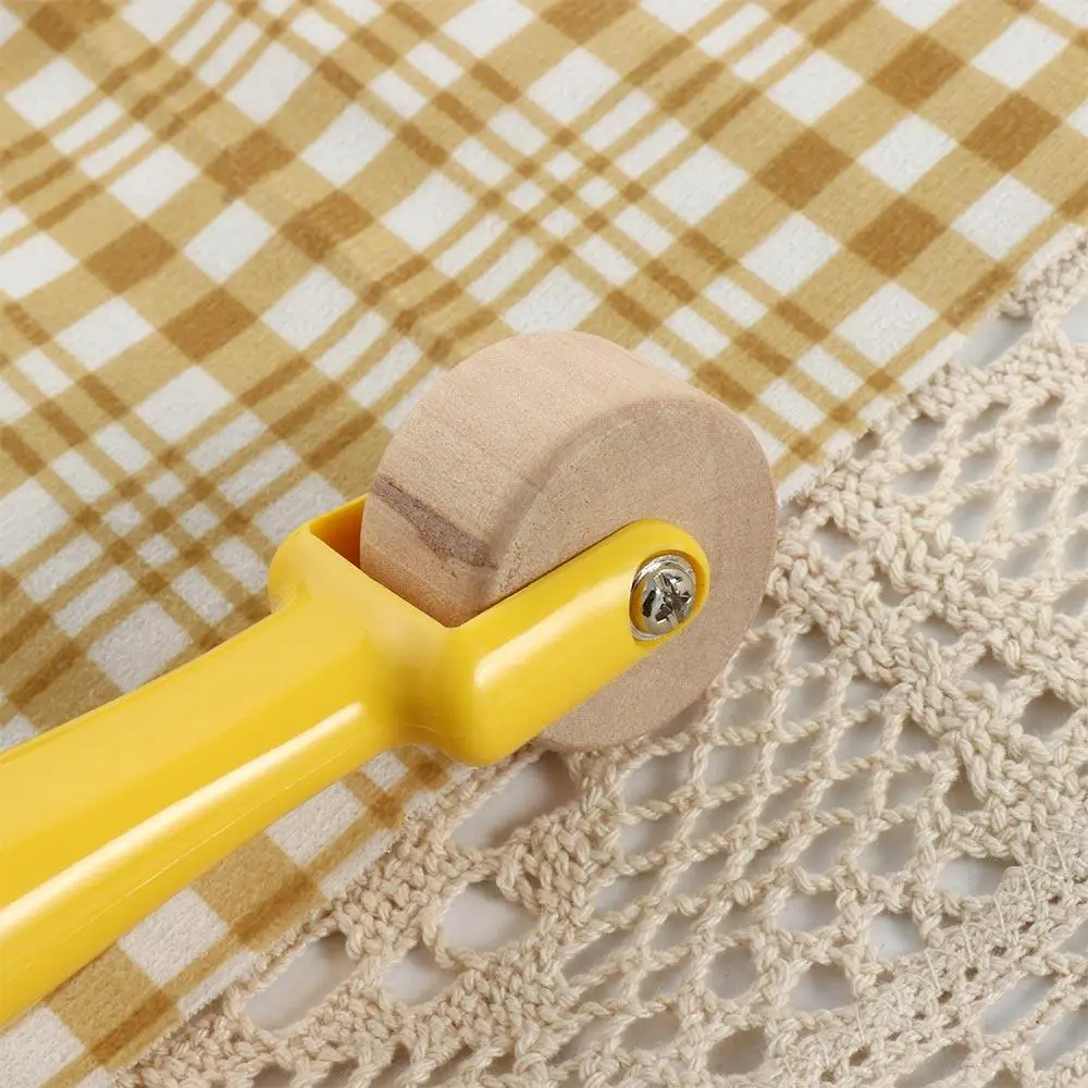 Print Handmade Tool Pressing Wheel Sewing Notion Wallpaper Roller Home Decoration Quilting Press Roll Wood Seam Roller