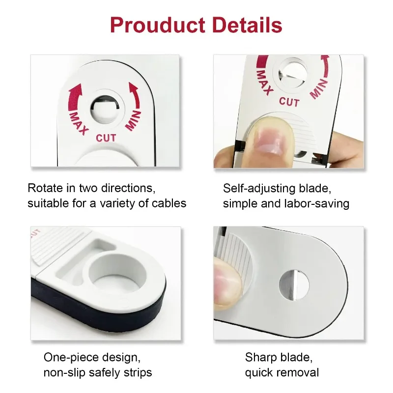 3-9.6 مللي متر العالمي شبكة سلك تجريد أداة ل Cat5E/Cat6/Cat7/Cat8 مقشر كابل محوري جيب مقشر كابل أداة #4