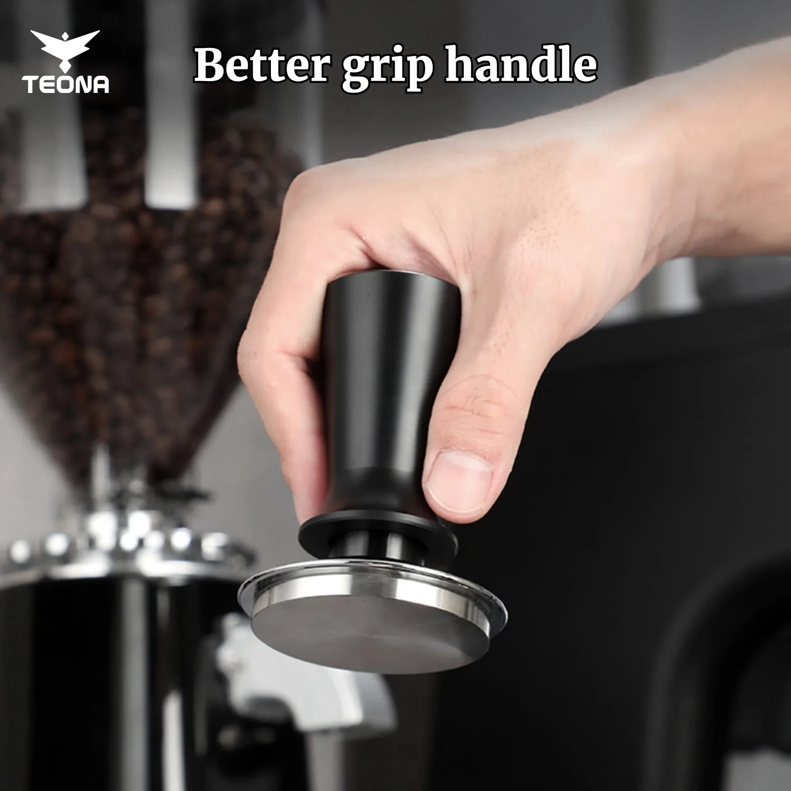 51mm 53mm 58mm Espresso Tamper Barista Coffee Tamper with Calibrated Spring Loaded Stainless Steel Tampers