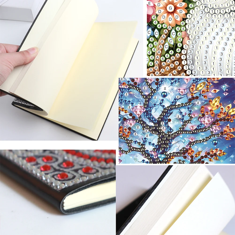 شكل خاص المراكب الشراعية الماس اللوحة مذكرات كتاب 5D DIY بها بنفسك الماس الفن اللوحة دفتر عدة 50 صفحة كريستال المفكرة كراسة الرسم