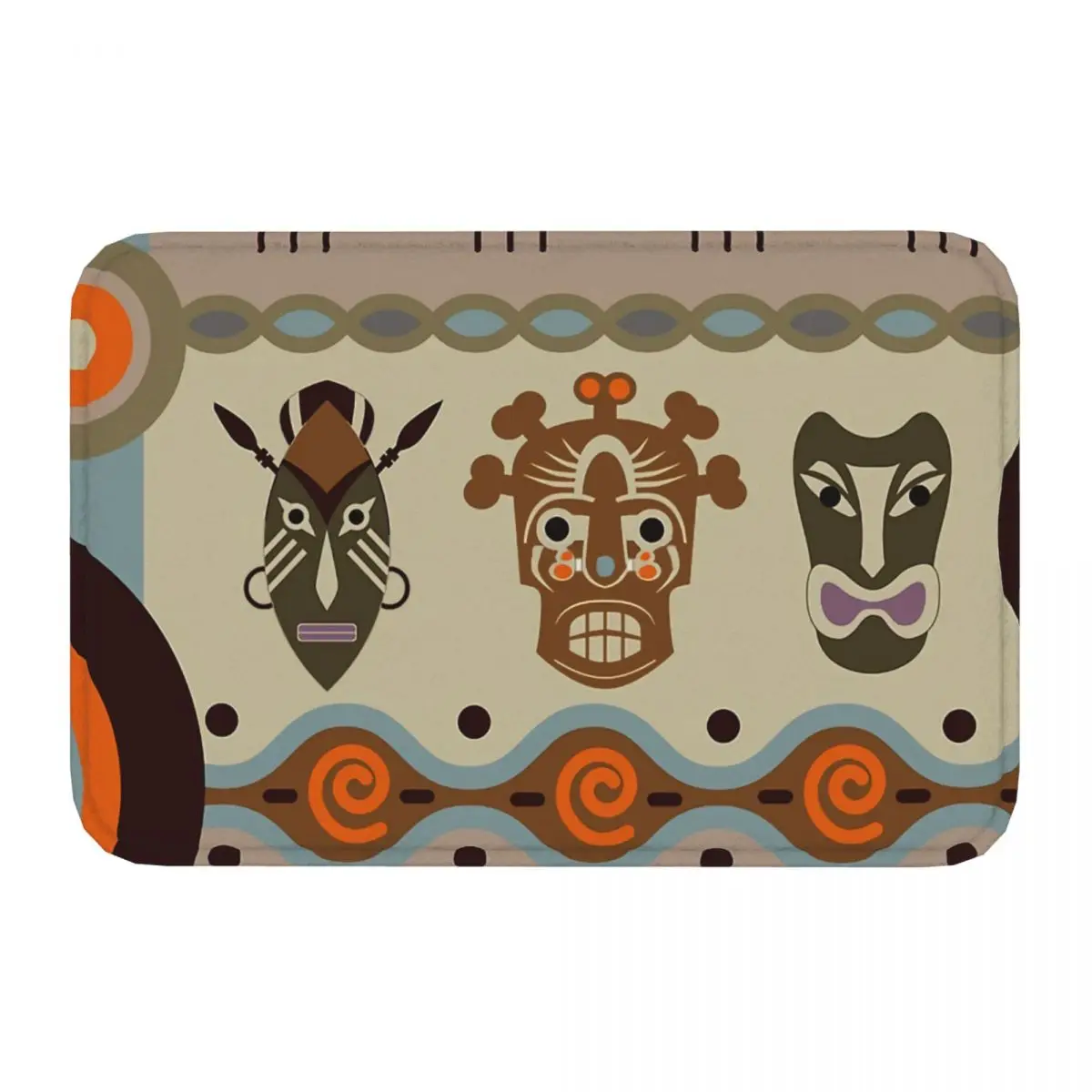 African Ethic Ornament Anti-Slip Doormat Living Room Mat Face Hallway Carpet Entrance Door Rug Indoor Decorative