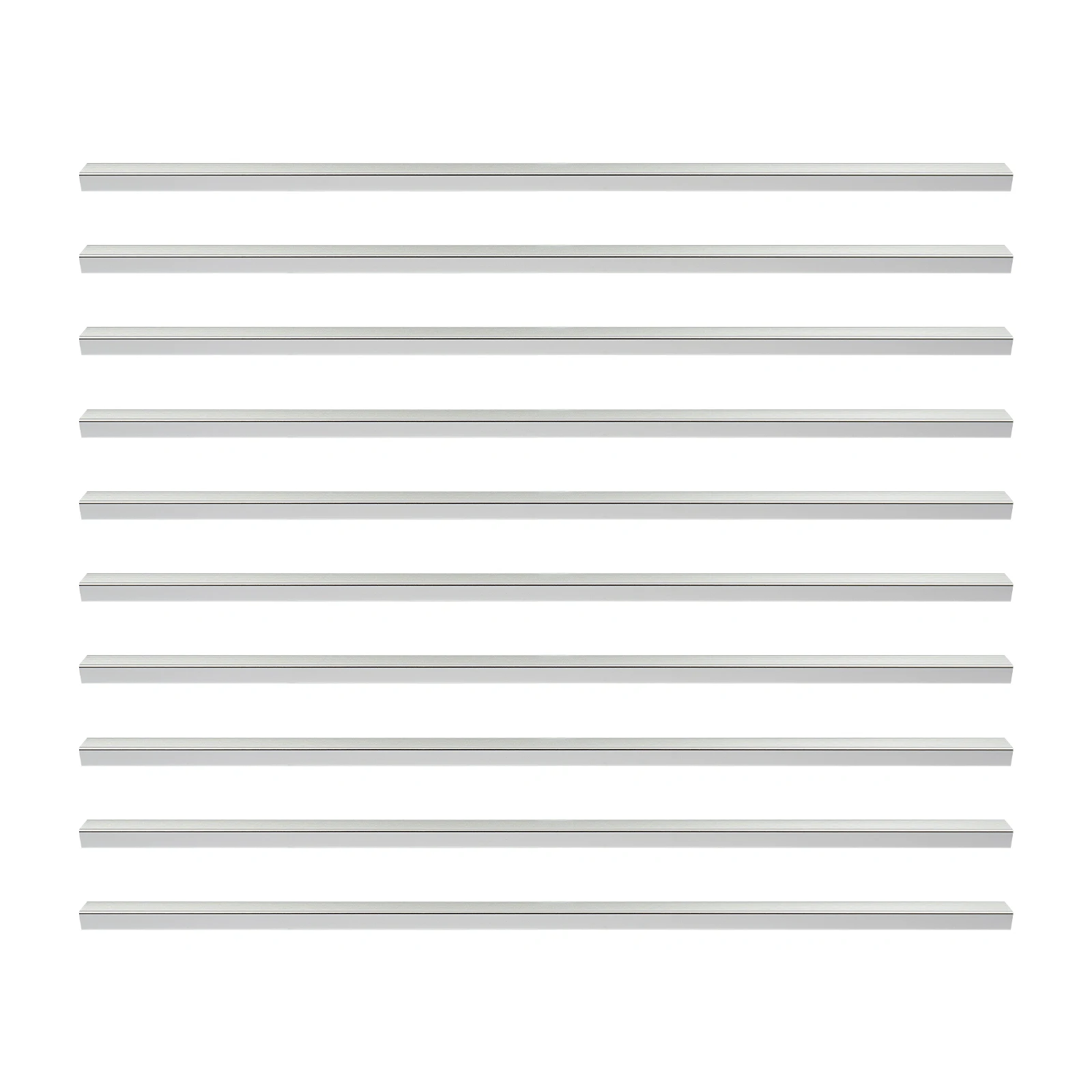 10PCS L-shape Stair Edge Protector, Aluminium Alloy Stair Corner Trim Strips, Step Edge Trim