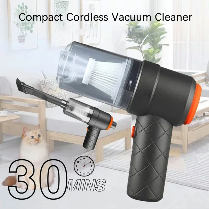 Compact Cordless Vacuum Cleaner 1 Set Multifunctional Vacuum Cleaner Car Vacuum Handheld Vacuum Cleaner