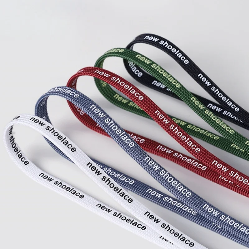 Letter Printed Flat Shoelaces Unisex Fashion Laces For Sneakers Canvas Casual Shoes 80/100/120/140/160CM Shoe Accessories
