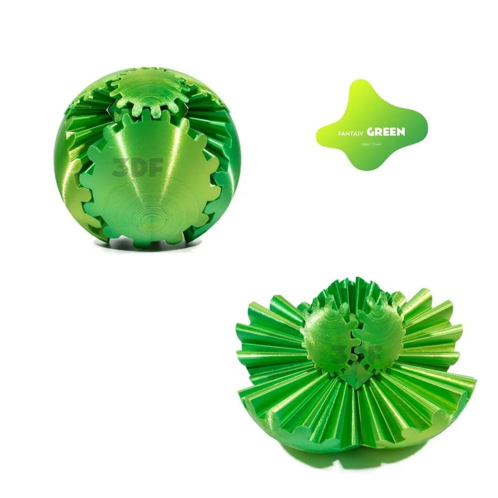 

Kids Toy Eye-catching 3D Gear Ball Relaxing Gear Sphere 3D Printed Gear Ball Sensory Colorful Deformation Spin Ball Ornament