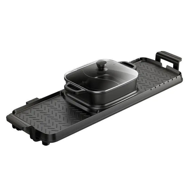 

Бытовая многофункциональная машина для барбекю, 220 В, бездымная, мгновенная вареная, с двойным вкусом, горячая кастрюля, одна машина, сковорода, жареная обжарка