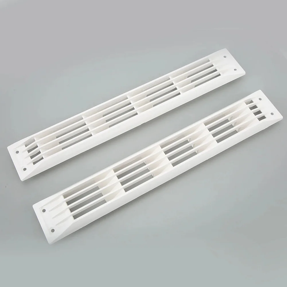 

1 пара вентиляционных прямоугольных грилей, белая крышка вентиляционного отверстия для каравана, автофургона, морской лодки, прямоугольная крышка гриля, аксессуары