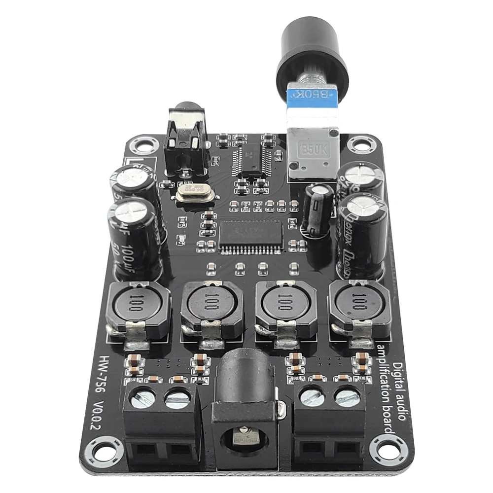 XH-A415 Variable Frequency Amplifier Board Module Supports Bluetooth 5.0 Dual 50W High-Power TPA3118D2