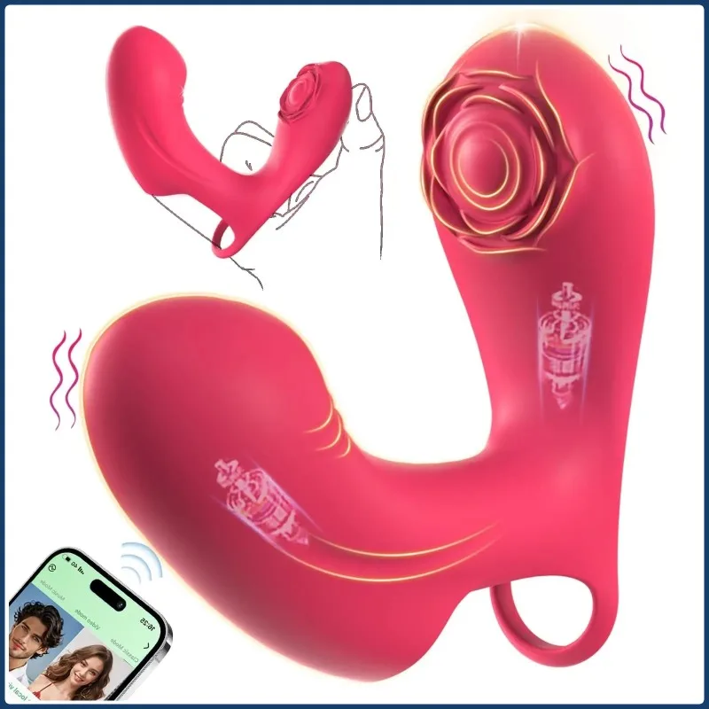 جديد G Spot الهزاز APP التحكم فنجر هزاز المهبل تدليك البظر محفز المحركات المزدوجة ألعاب الجنس الكبار للنساء الأزواج #1