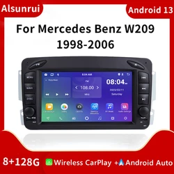 2 Din Android 13 Car Screen For W203 Mercedes Benz Vito W639 W168VaneoClk W209 W210 M/ML Radio Multimedia GPS Navigation Carplay