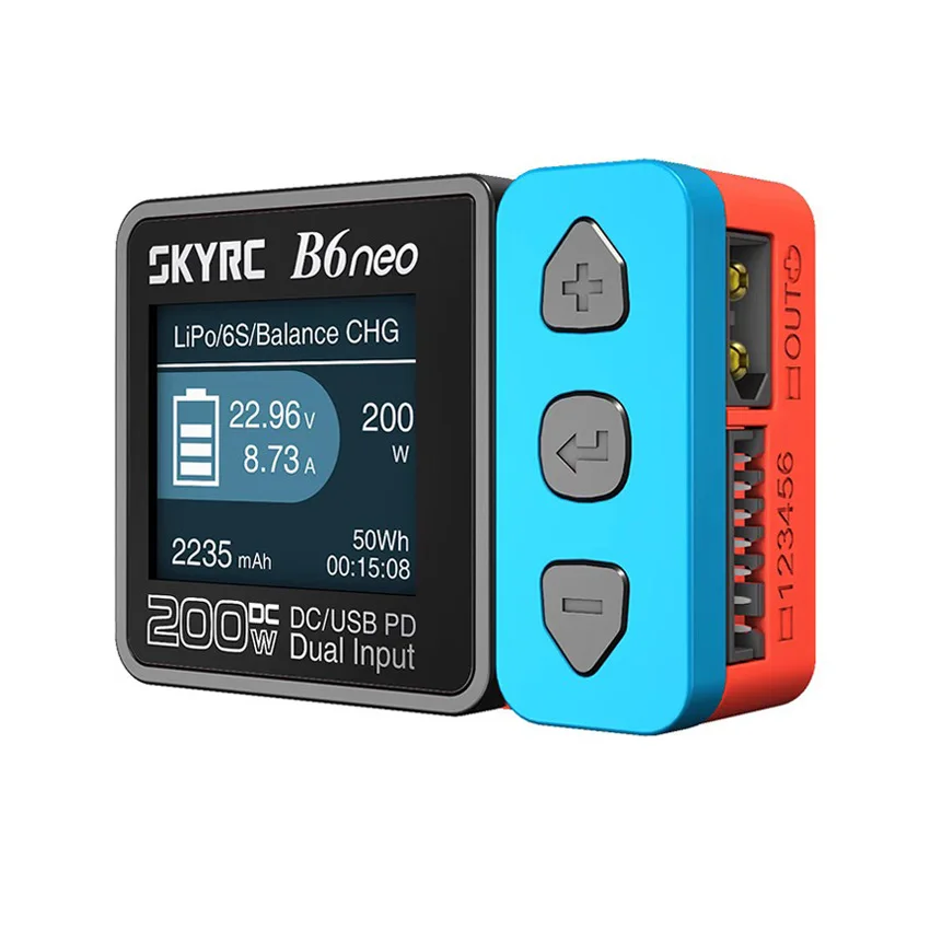 SKYRC B6neo Smart Charger High Power DC200W PD80W Power Supply Power Detection