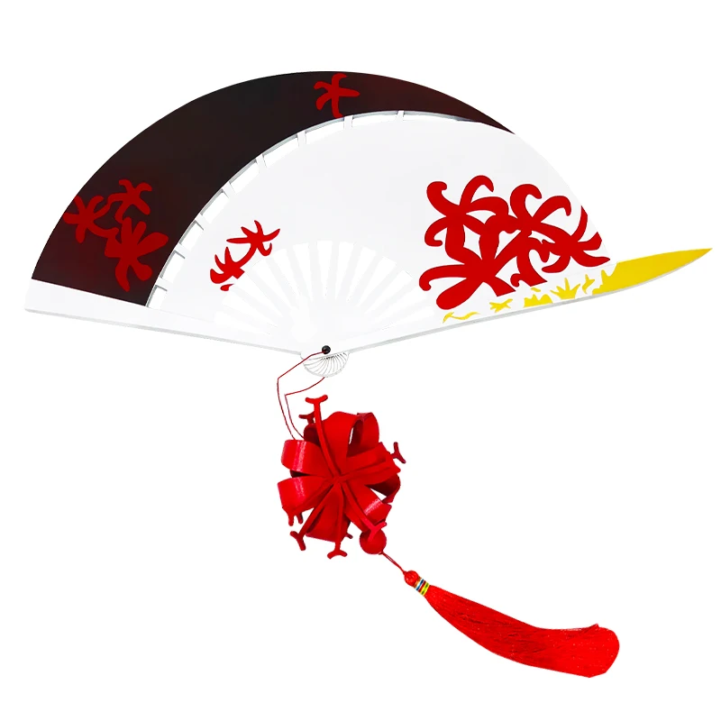 Game Identity V Cosplay Props Fan Weapon Michiko Geisha Folding Fan Crane Beauty Fan Wedding Knife Cos Blood Fan Prop