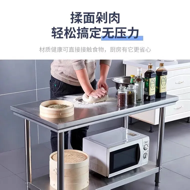 Modern Kitchen Counter Table Top Bar Cabinets Wood and Stainless Steel Utensil Holder