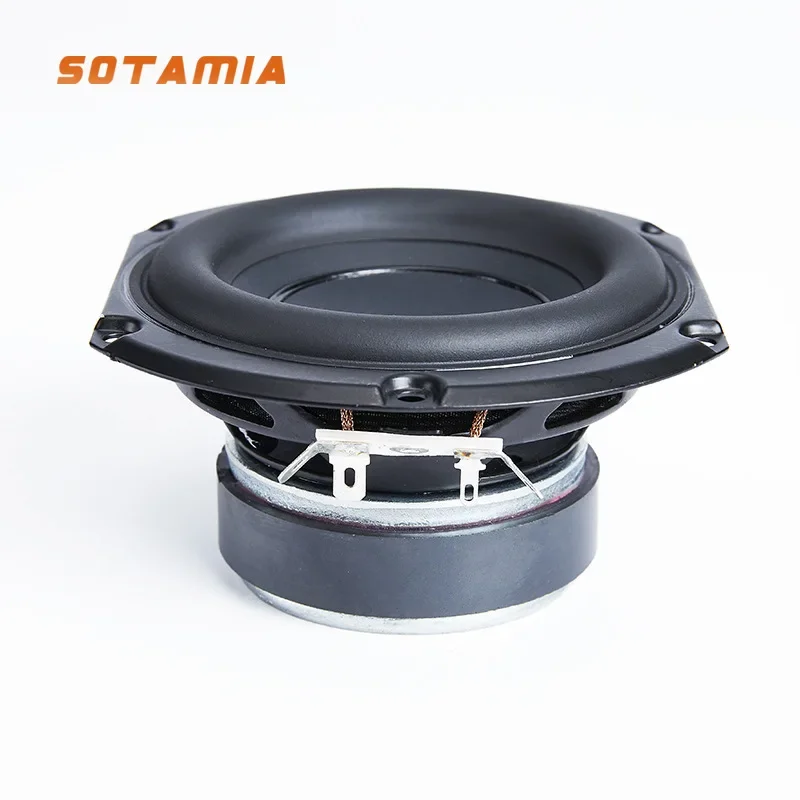 SOTAMIA 1Pcs 4 Inch Midrange Bass Speaker 4 Ohm 20W Mid Bass Speaker Audio Altavoz Long Stroke HIFI Speaker Music Home Theater