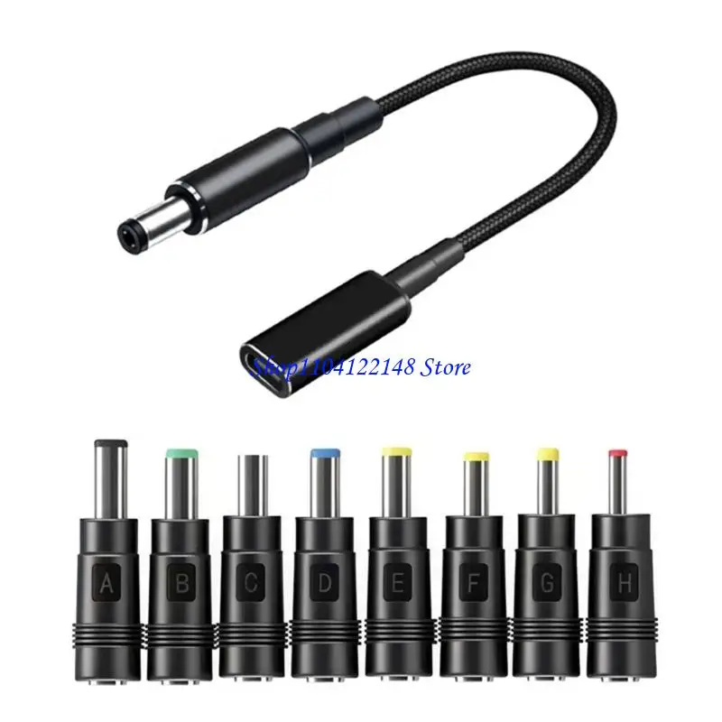 P9FA PD100W Fast Charging Cable For Laptop With Multiple Adapters Wide Compatibility