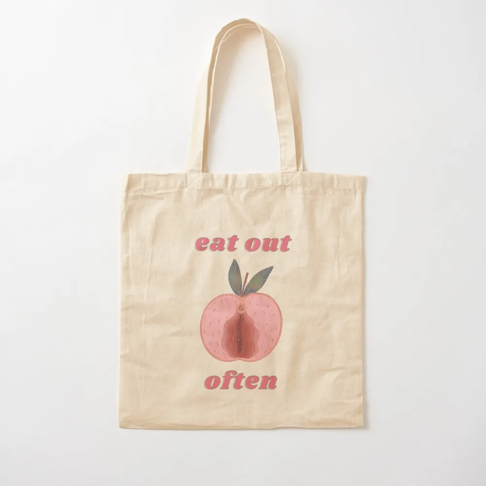 Eat out often Tote Bag bags woman 2025 cloth bag woman Canvas Tote Bag