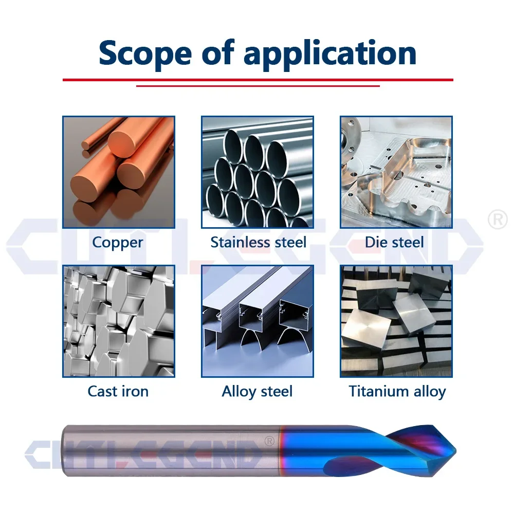 60/90/120 درجة بقعة الحفر 1 مللي متر-20 مللي متر ضياء موقع مركز بت إعداد دليل الطيار ثقب آلة أداة نانو الأزرق طلاء للصلب