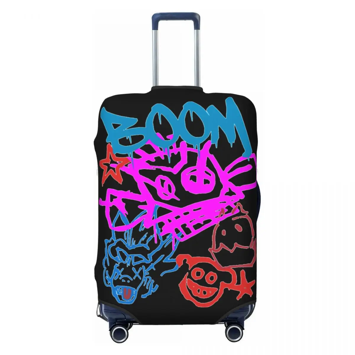 

Custom Hot Anime Arcane Jinx Luggage Cover Fashion Monkey Graffiti Suitcase Protector Covers Suit For 18-32 inch
