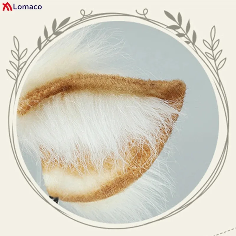 CyPlush повязка на голову с рогами оленя, искусственный мех, повязка на голову с ушками оленя, маскарад, рождественская вечеринка, реквизит для косплея, пушистый аксессуар для волос