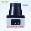 매핑 및 AGV 장애물 회피용 눈부심 방지 25m 5-30Hz 산업용 등급 2D LiDAR 센서 FdRobot FD025M 레이저 레이더 3
