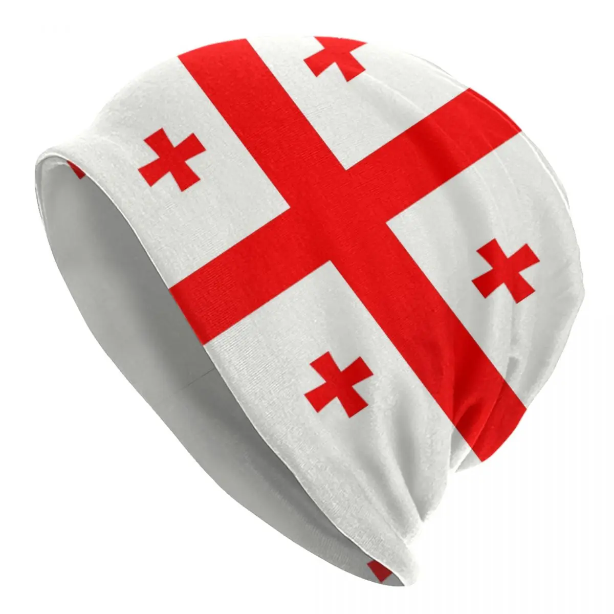 

Custom Georgia Flag Skullies Beanies Caps Men Women Unisex Cool Winter Warm Knit Hat Adult Georgian Pride Bonnet Hats
