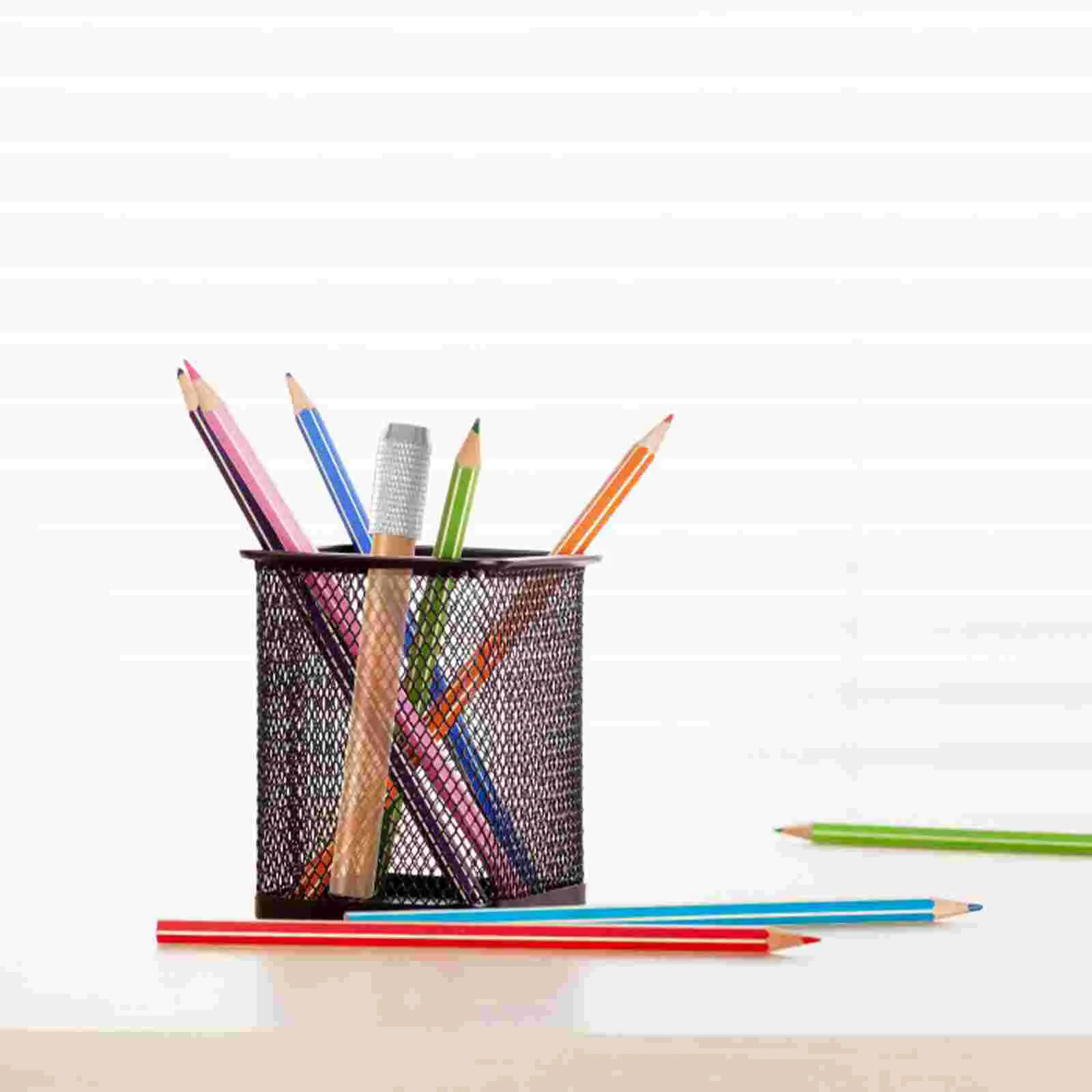 6 Pcs Brush Extender Lead Pencils Students Extension Rod Metal Artistic Holder Office
