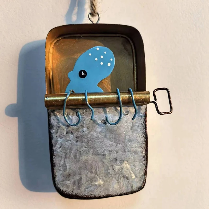 Tin Of Sardines Quirky Hanging Ornament,A Quirky Little Piece, Funny Fishing Ornaments,Sardine Can Canned Fish Seafood