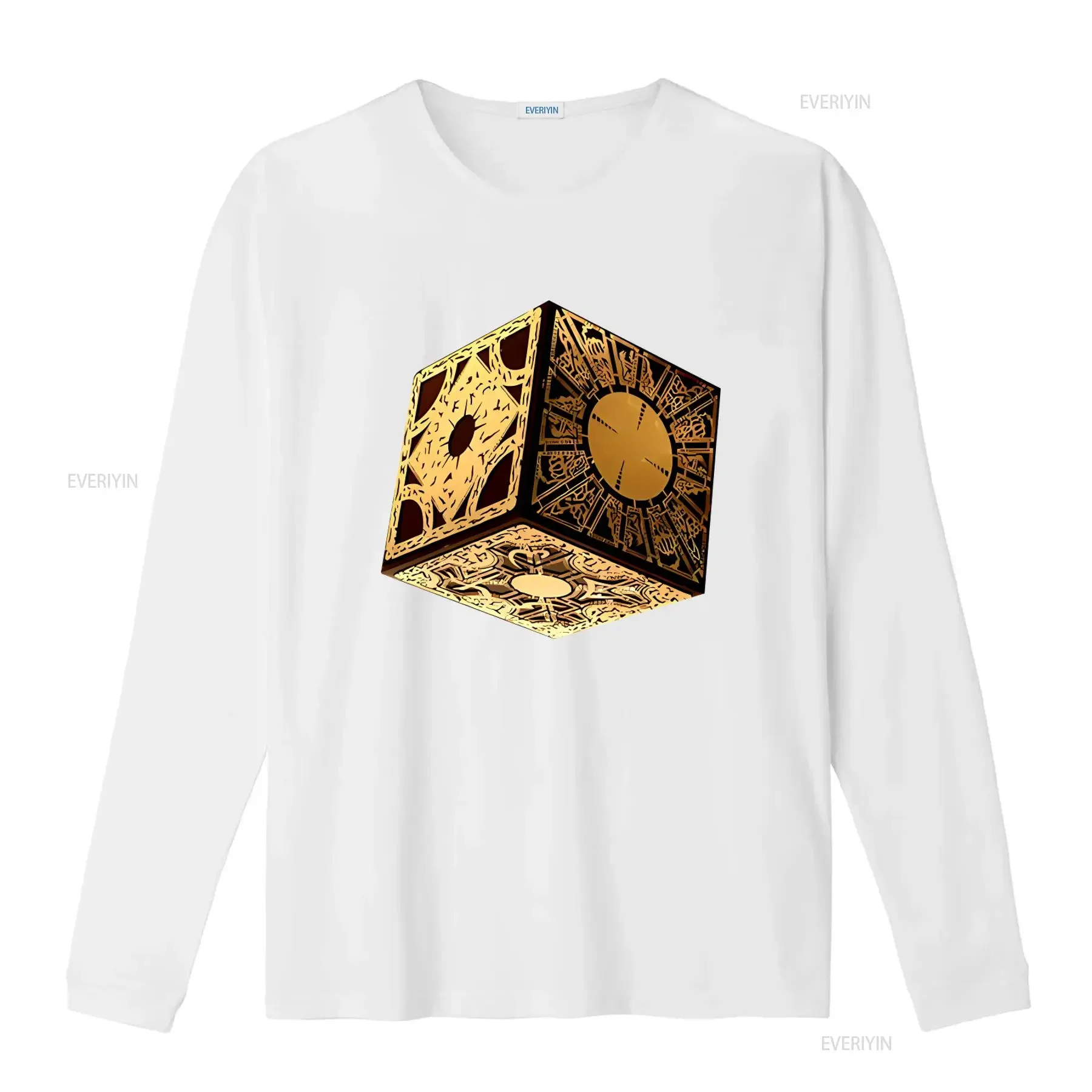 Hellraiser Puzzle Box T Shirt Pinhead 80s Horror Movie Cube Devil Design New Trendy  vintage Washed Casual fashion Stylish image 4