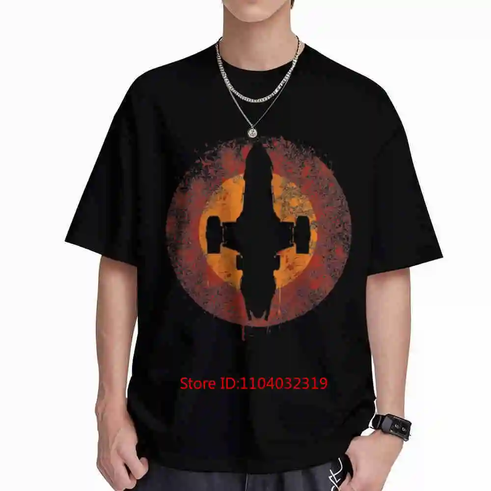 Serenity Eclipse Firefly Spaceship Short Sleeve Tee 100% Cotton T-Shirt