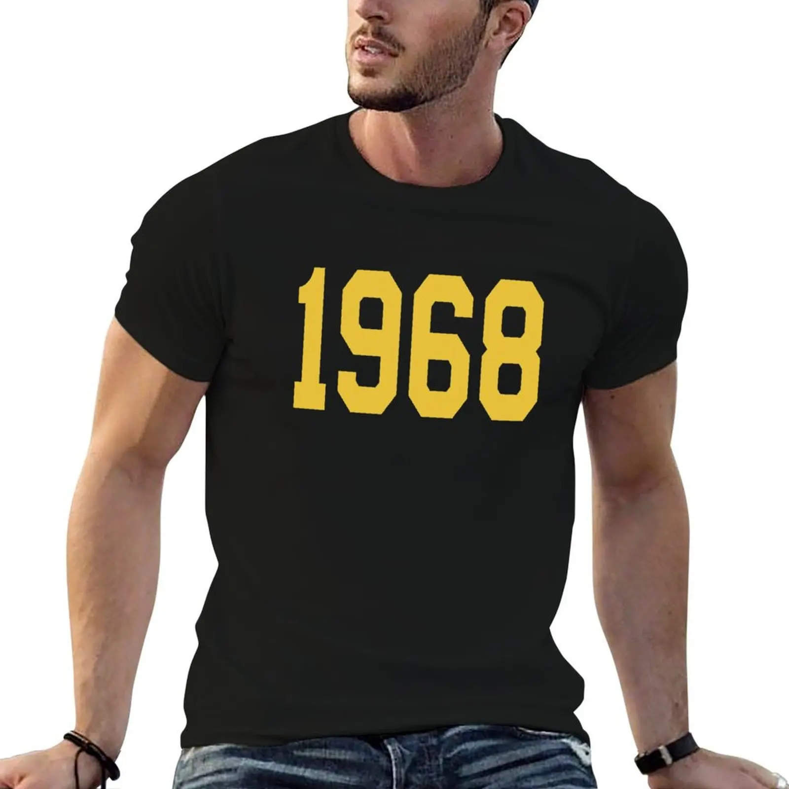 

1968 T-Shirt cotton tshirt 100% man t shirts graphic cotton t shirt pack T-shirt