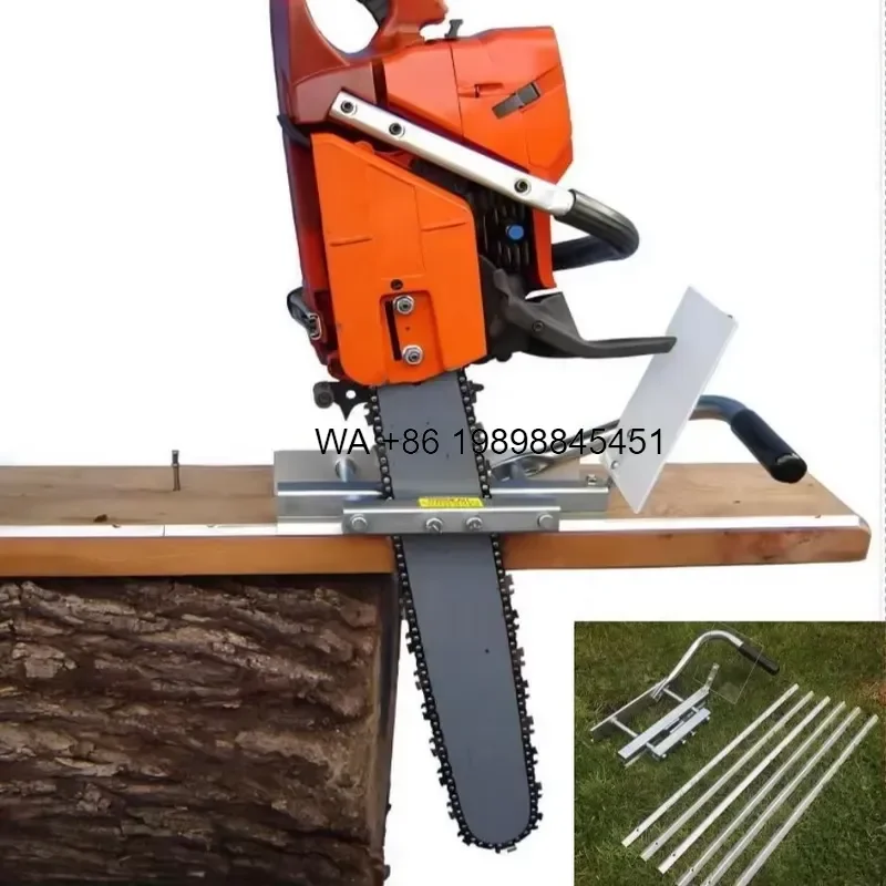 Wmwmnu Portable Chainsaw Edging Sawmill Mini Mill Timber Log Cutting Attachment Manual Milling Wedge Tools for Woodworking