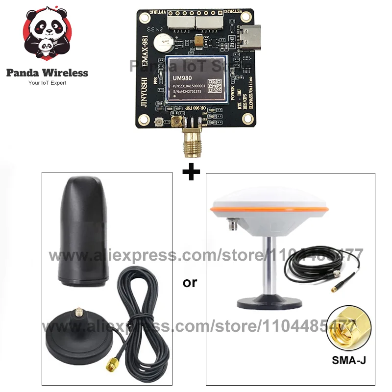 

1 шт. EM-980 UM980 RTK GNSS модуль GPS BDS ГЛОНАСС Galileo для высокоточного навигационного позиционирования деформации с антеннами