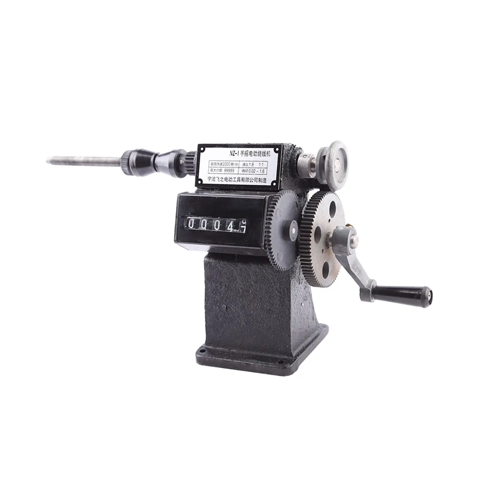 Manual Coil Winder Machine Counter 1:8 for Fishing Wire Sewing Motor Coils