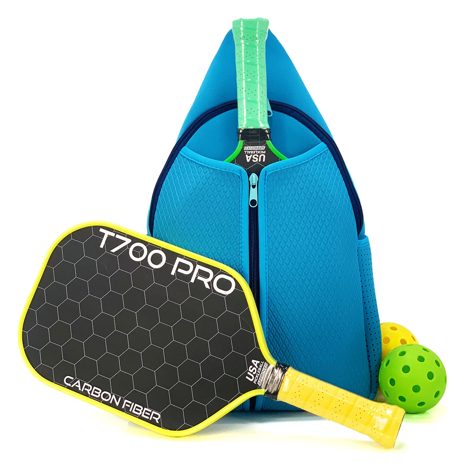 

New Professional Pickleball Bags Fashion Pickleball Sling Crossbody Backpack Water Resistant Bag for Fitness Outdoor Sports