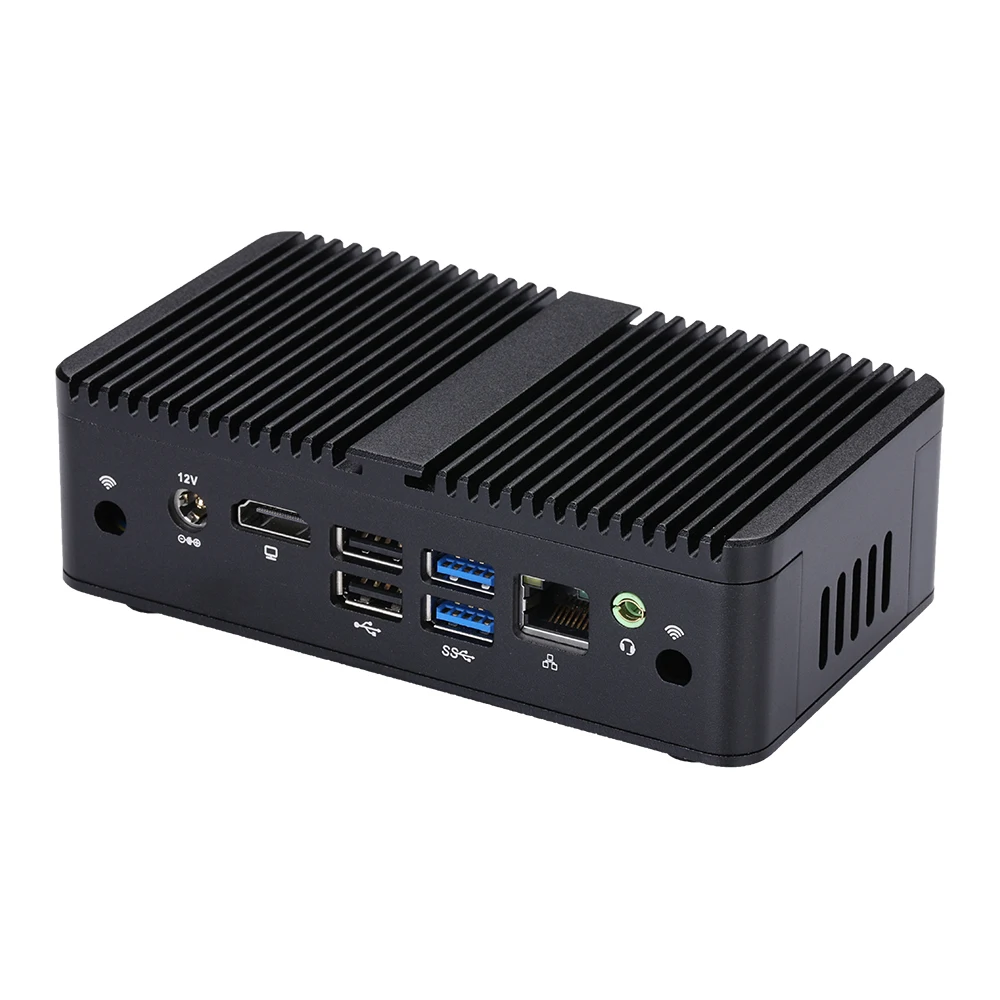 Qotom Mini PC Q750C/N-S11 Q10621N/C Celeron J4125 Quad Core 1-Gigabit LAN AES-NI Computer